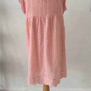 Pink Eyelet Dress